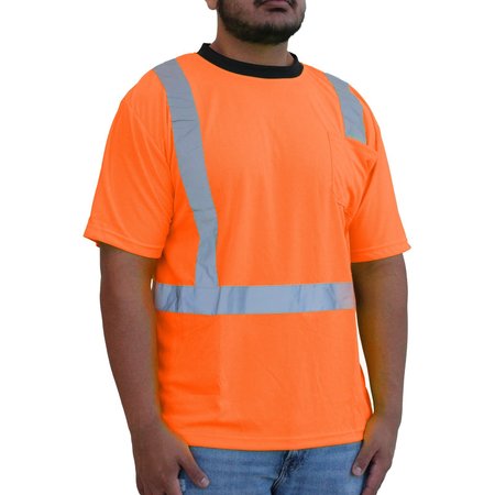 GLOWSHIELD Class 2, Hi-Viz Orange T-shirt, Size: XL HW102FO (XL)